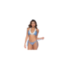 Bikini Denim Bohème avec Franges 